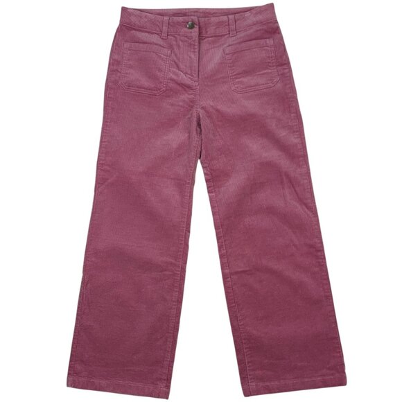 J. Crew Crewcuts Girls Straight Leg Corduroy Pant 16 Pink Pockets Fall Academia - Picture 12 of 12